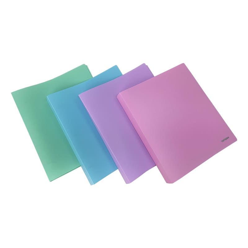CARPETA DE 3 ARILLOS LISO PASTEL