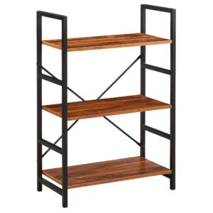 LIBRERO TRES REPISAS CAFÉ CON NEGRO