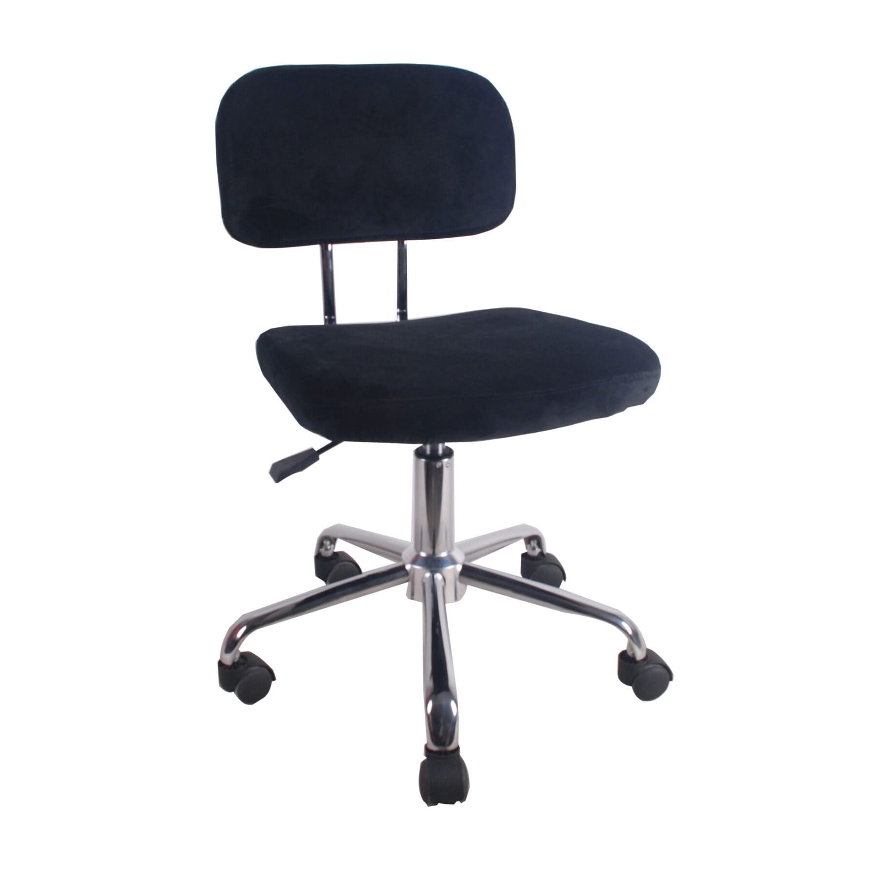 SILLA SECRETARIAL BASICA DE TELA NEGRA