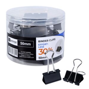 CLIP SUJETA DOCUMENTOS NEGROS EN BOTE