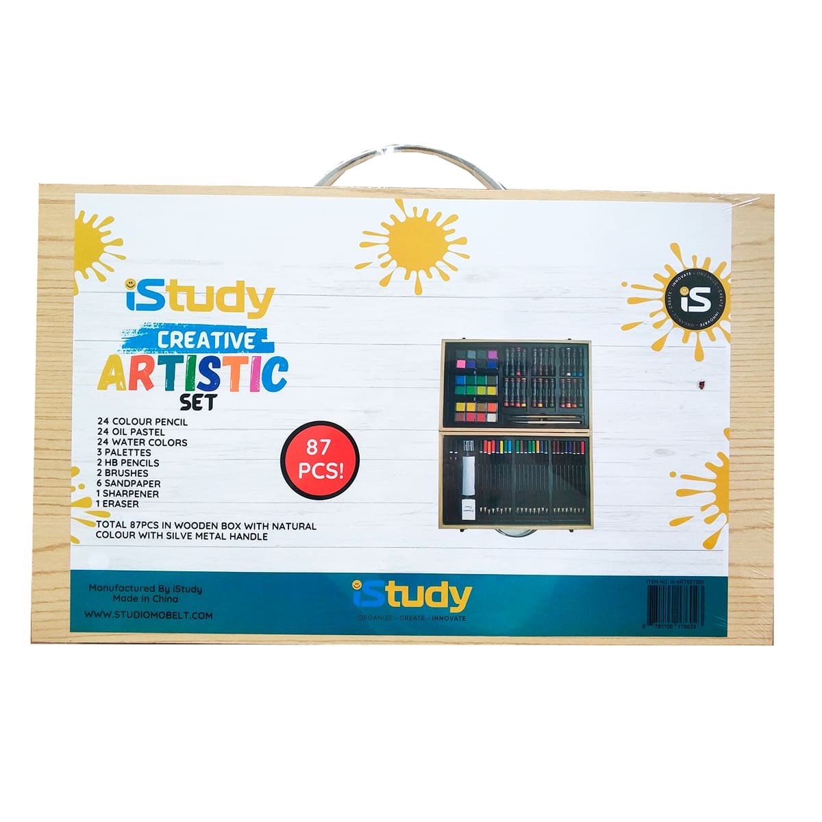 SET ARTÍSTICO CREATIVO ESTUCHE DE MADERA - Image 2