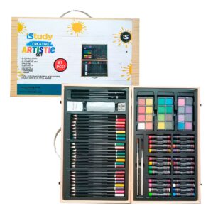 SET ARTÍSTICO CREATIVO ESTUCHE DE MADERA