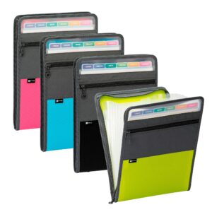 ARCHIVO EXPANDIBLE VERTICAL DE TELA CON ZÍPER 7 BOLSILLOS