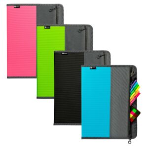 CARPETA DE PRESENTACIÓN DE TELA CON ZÍPER 10 BOLSILLOS