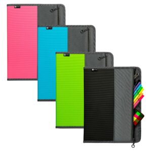 CARPETA DE PRESENTACIÓN DE TELA CON ZÍPER 30 BOLSILLOS