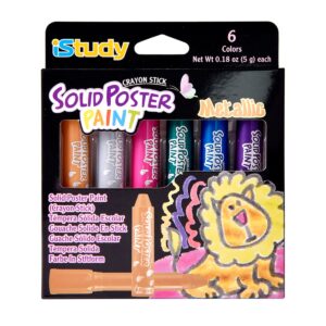 PINTURA SÓLIDA METÁLICA EN BARRA 6 PZAS