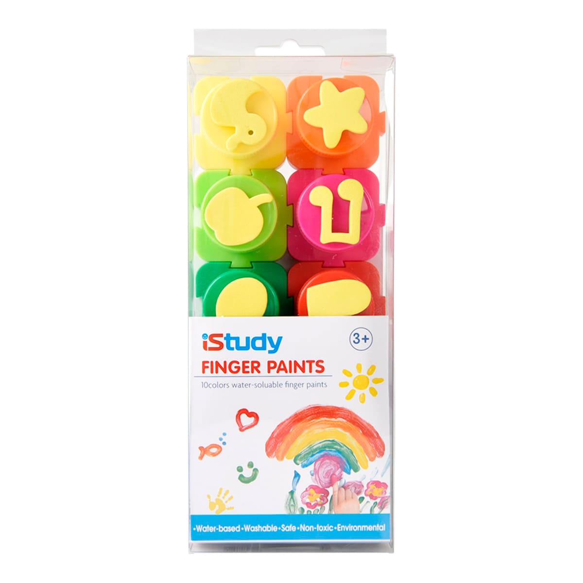 PINTURA DE DEDOS 10 PZAS