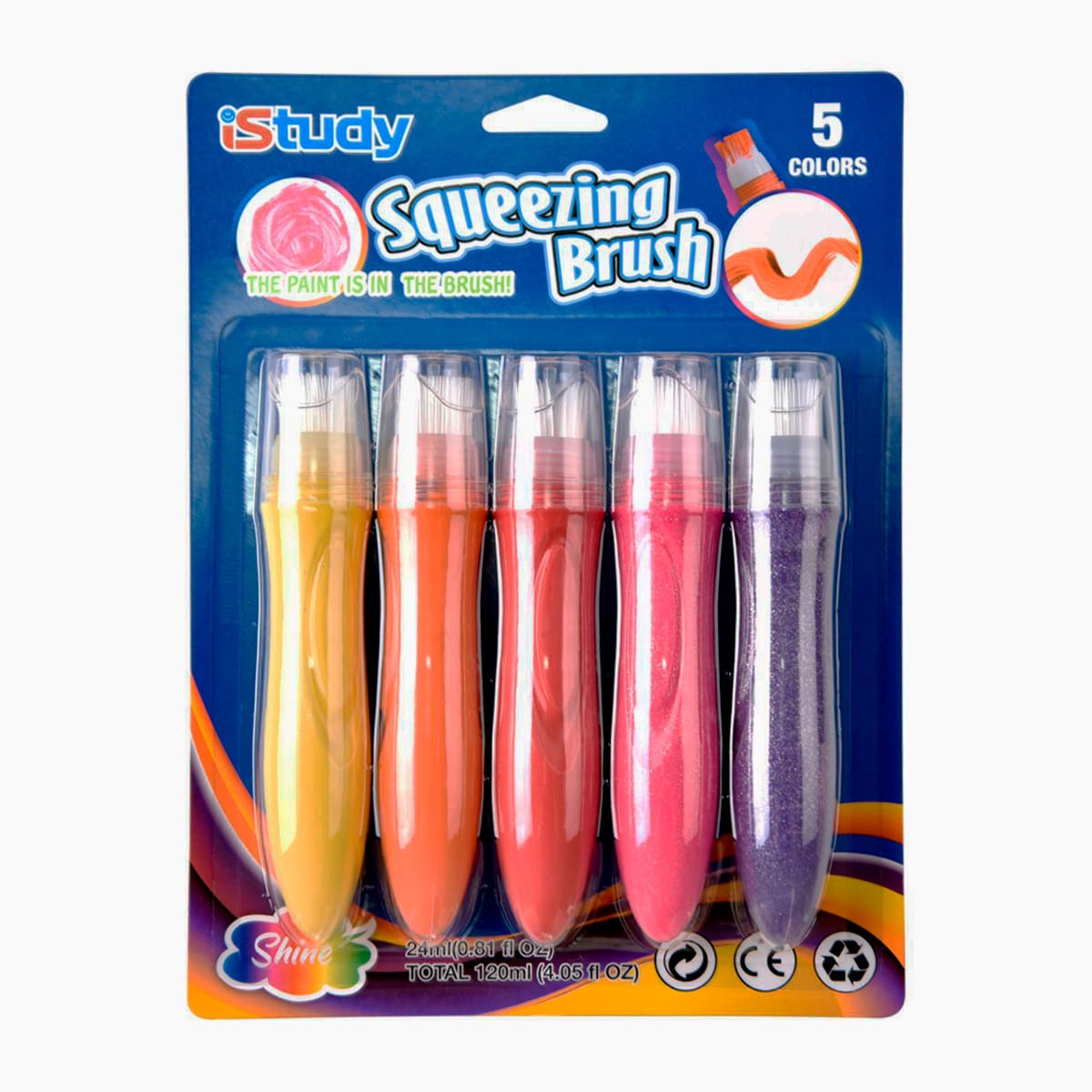 PINTURA SQUEEZING CON BRILLO 5 PZAS