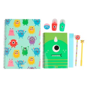 JUEGO DE PAPELERÍA MONSTRUO