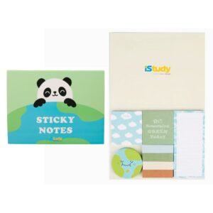 SET DE 8 NOTAS ADHESIVAS PANDA