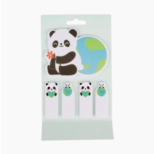 SET DE 5 NOTAS ADHESIVAS PANDA