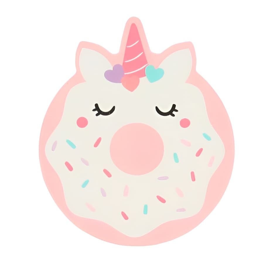 BORRADOR GIGANTE DISEÑO DONA UNICORNIO YUMMY