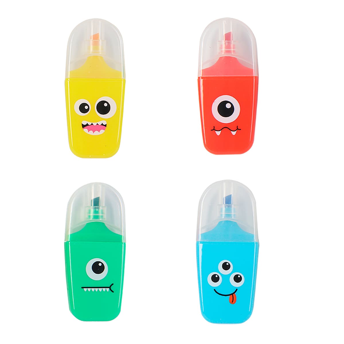 SET DE 4 RESALTADORES MONSTRUOS