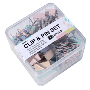 SET CLIPS, PINS Y SUJETA DOCUMENTOS 224PZ