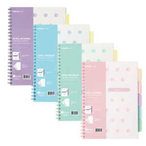 CUADERNO EN ESPIRAL LÍNEAS A4 PASTEL