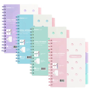 CUADERNO EN ESPIRAL LÍNEAS A5 PASTEL