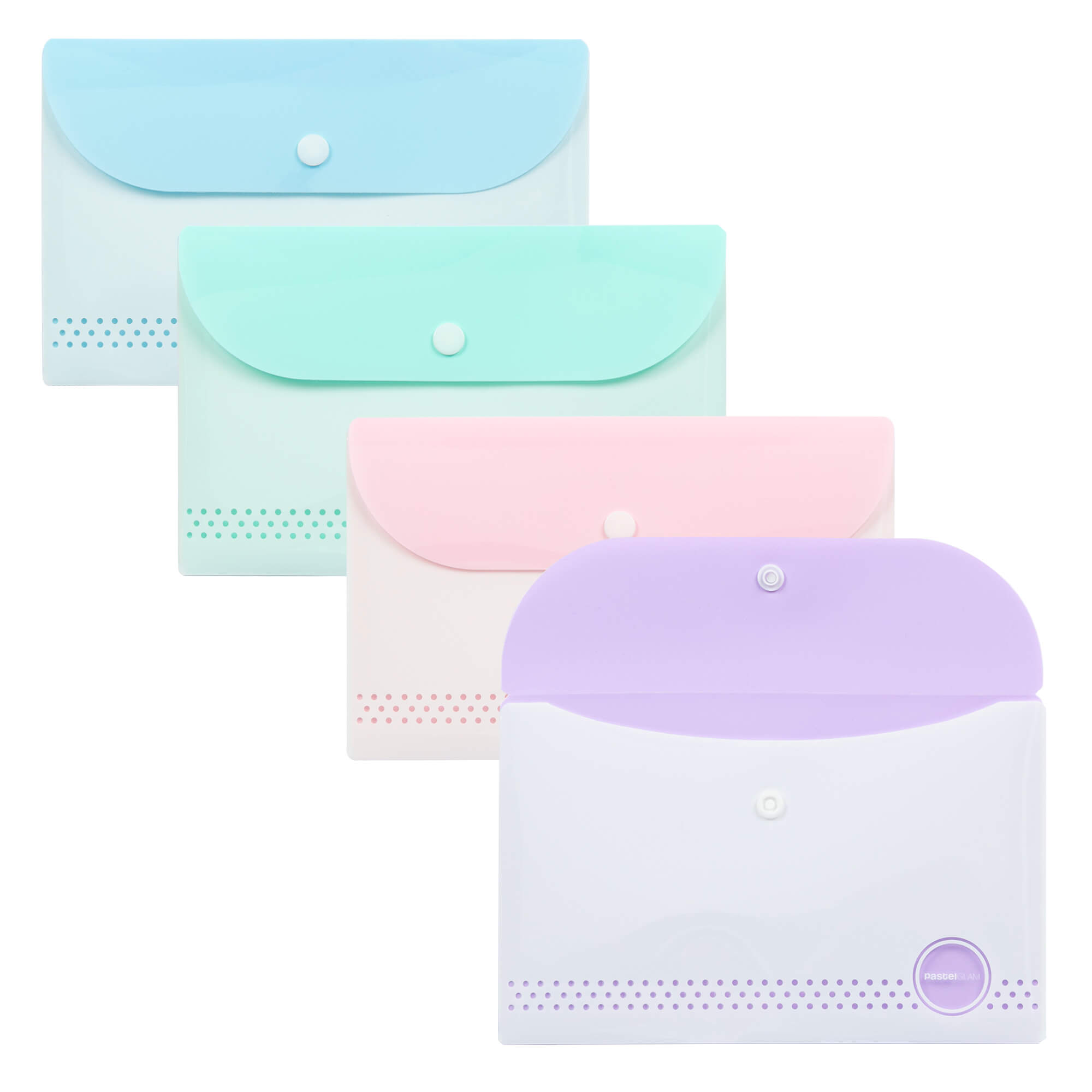 SOBRE 2 BOLSILLOS CHEQUE PASTEL