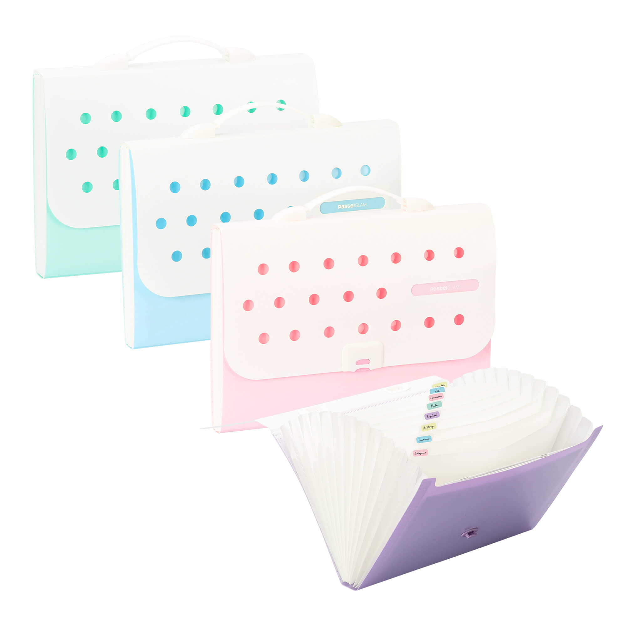 ARCHIVO EXPANDIBLE 13 BOLSILLOS PASTEL