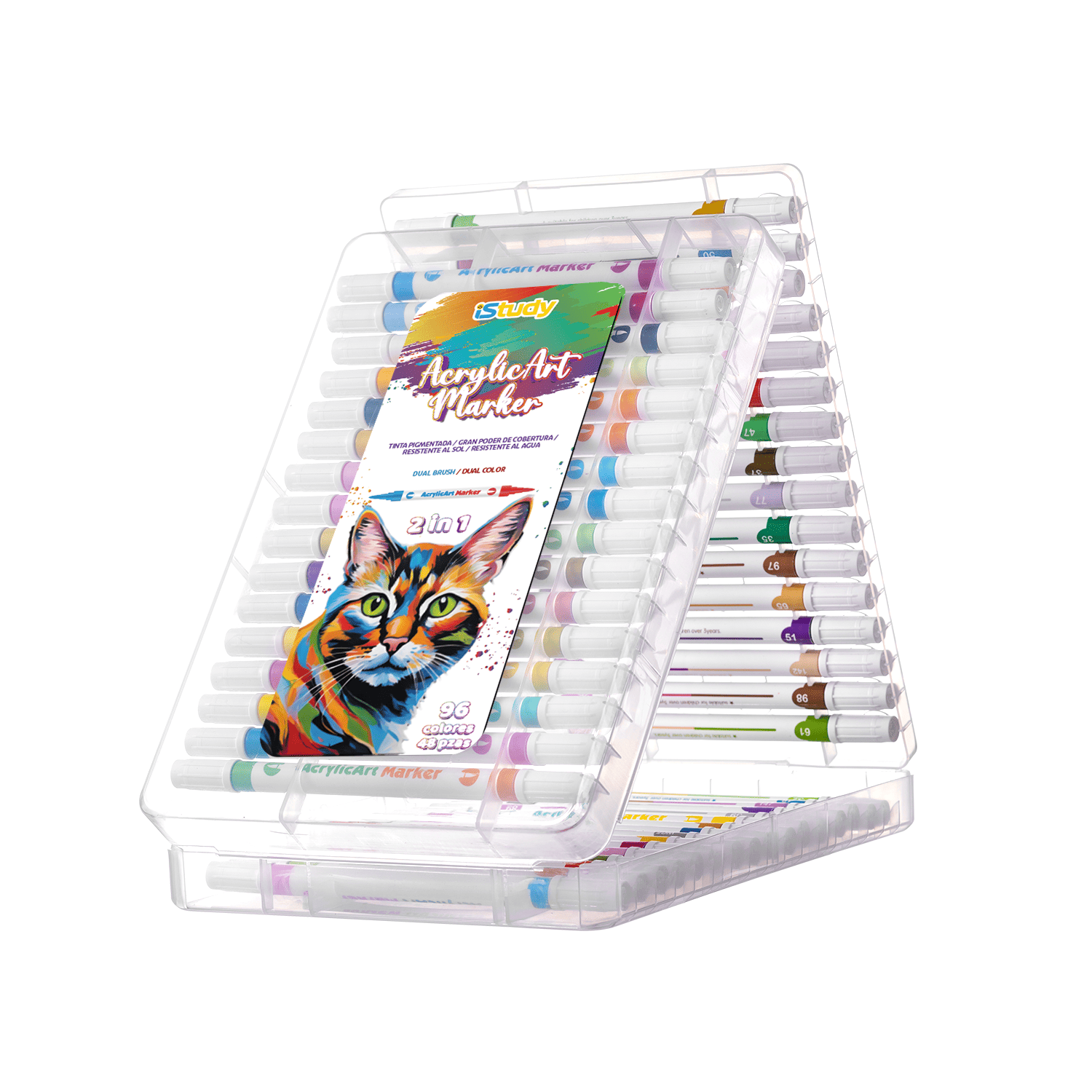 MARCADORES ACRÍLICOS 48 PIEZAS