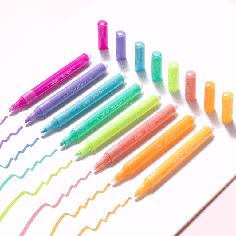 MARCADORES CON BRILLANTINA