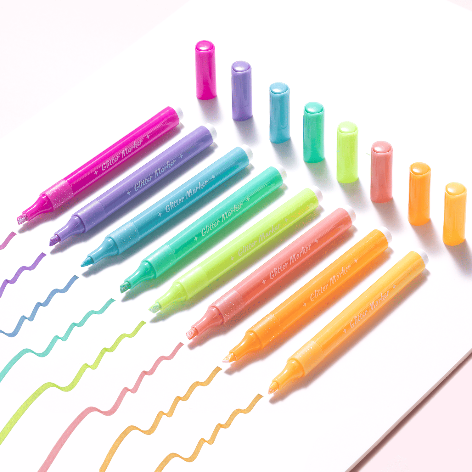 MARCADORES CON BRILLANTINA